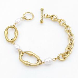 Stainless Steel Gold-plating Bracelet - KB212036-SP