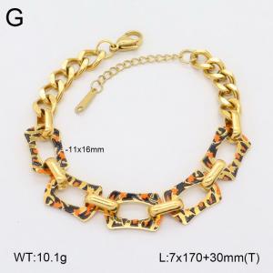 Stainless Steel Gold-plating Bracelet - KB212038-SP
