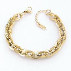 Stainless Steel Gold-plating Bracelet - KB212043-SP
