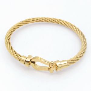 Stainless Steel Wire Bangle - KB212058-XY