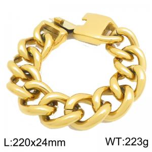 Men's stainless steel cast bracelet suitable for daily jewelry wear - KB212325-KJX