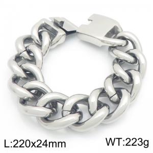 Men's stainless steel cast bracelet suitable for daily jewelry wear - KB212326-KJX