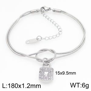 Stainless Steel Stone Bracelet - KB212683-Z