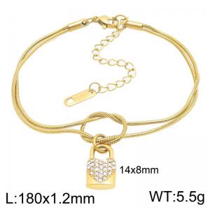 Stainless Steel Stone Bracelet - KB212684-Z