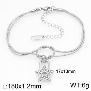 Stainless Steel Stone Bracelet - KB212701-Z