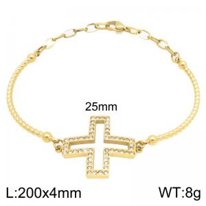 Stainless Steel Stone Bracelet - KB212713-Z