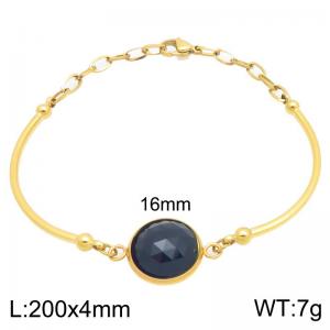 Stainless Steel Stone Bracelet - KB212721-Z