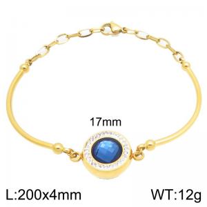 Stainless Steel Stone Bracelet - KB212745-Z