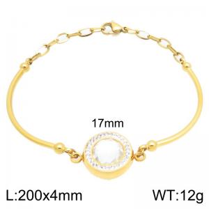 Stainless Steel Stone Bracelet - KB212749-Z