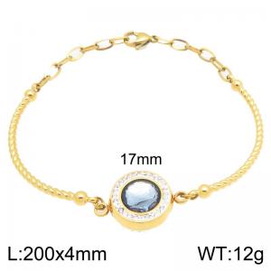 Stainless Steel Stone Bracelet - KB212753-Z