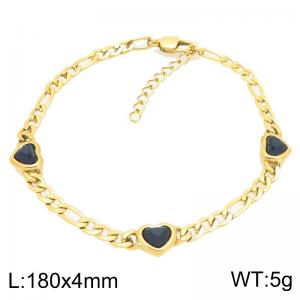 Stainless Steel Stone Bracelet - KB212819-KFC
