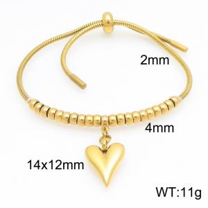 Stainless Steel Gold-plating Bracelet - KB213128-Z