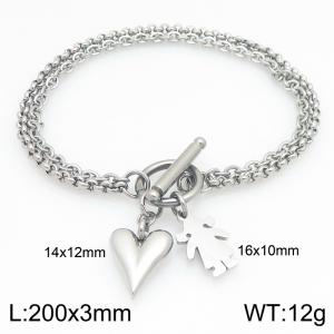 Stainless Steel Bracelet(women) - KB213137-Z