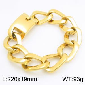 Men's stainless steel cast bracelet suitable for daily jewelry wear - KB213360-KJX