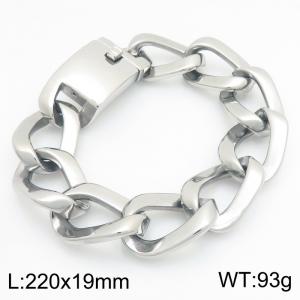 Men's stainless steel cast bracelet suitable for daily jewelry wear - KB213361-KJX
