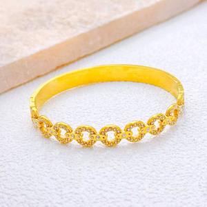 Stainless Steel Gold-plating Bangle - KB213387-SXSJ