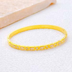 Stainless Steel Gold-plating Bangle - KB213388-SXSJ