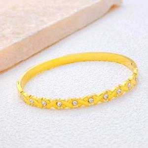 Stainless Steel Gold-plating Bangle - KB213389-SXSJ