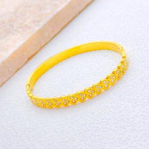 Stainless Steel Gold-plating Bangle - KB213396-SXSJ