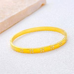 Stainless Steel Gold-plating Bangle - KB213398-SXSJ