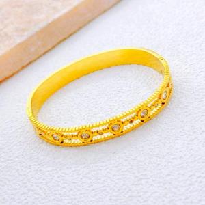 Stainless Steel Gold-plating Bangle - KB213407-SXSJ
