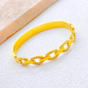 Stainless Steel Gold-plating Bangle - KB213409-SXSJ