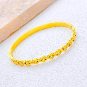 Stainless Steel Gold-plating Bangle - KB213413-SXSJ