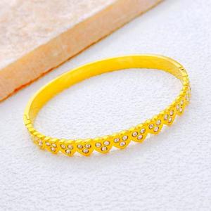 Stainless Steel Gold-plating Bangle - KB213414-SXSJ
