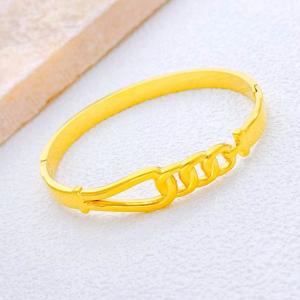 Stainless Steel Gold-plating Bangle - KB213415-SXSJ