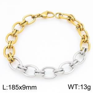 Stainless Steel Gold-plating Bracelet - KB213569-Z