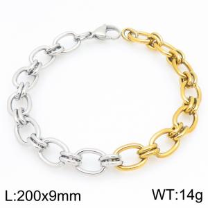 Stainless Steel Gold-plating Bracelet - KB213570-Z