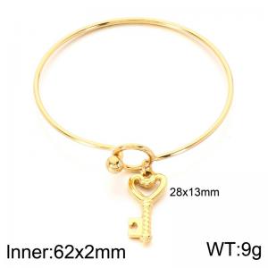 Stainless Steel Gold-plating Bangle - KB213830-Z