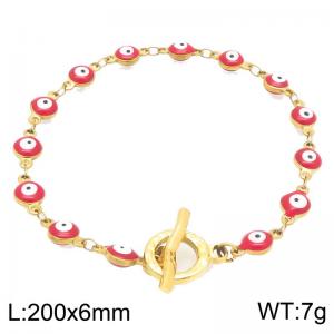 Stainless Steel Gold-plating Bracelet - KB213863-Z