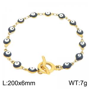 Stainless Steel Gold-plating Bracelet - KB213864-Z