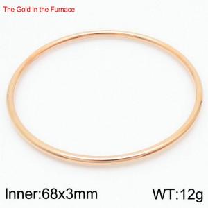 Fashion Women's Titanium Steel Round Bracelet - KB213873-LO