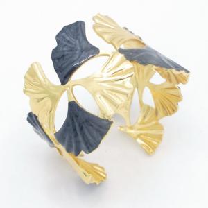 Stainless Steel Gold-plating Bangle - KB213897-SP