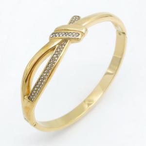 Stainless Steel Gold-plating Bangle - KB213907-SP