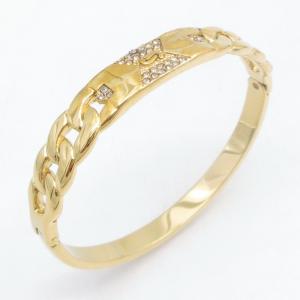 Stainless Steel Gold-plating Bangle - KB213908-SP