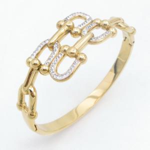 Stainless Steel Gold-plating Bangle - KB213910-SP