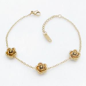 Stainless Steel Gold-plating Bracelet - KB213916-SP