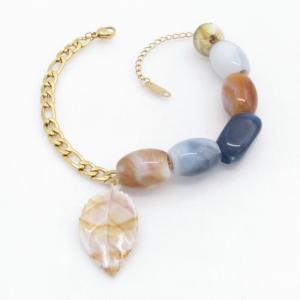 Stainless Steel Gold-plating Bracelet - KB213917-SP