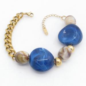 Stainless Steel Gold-plating Bracelet - KB213919-SP