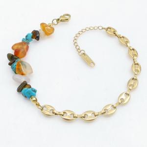 Stainless Steel Gold-plating Bracelet - KB213920-SP