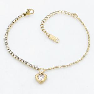 Stainless Steel Stone Bracelet - KB213923-SP