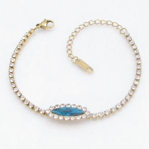 Stainless Steel Stone Bracelet - KB213925-SP