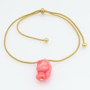 Stainless Steel Gold-plating Bracelet - KB213941-TLA