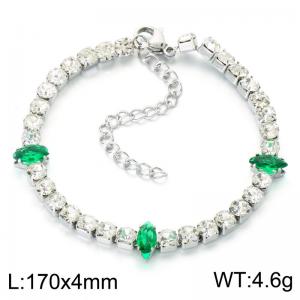 Stainless Steel Crystal Bracelet - KB214116-Z