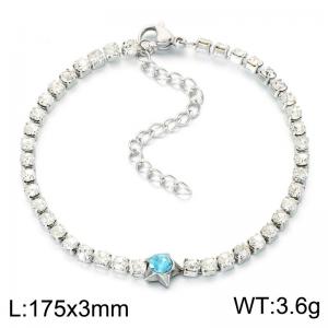 Stainless Steel Crystal Bracelet - KB214118-Z