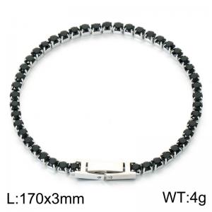 Stainless Steel Crystal Bracelet - KB214130-Z