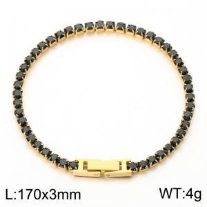 Stainless Steel Crystal Bracelet - KB214131-Z